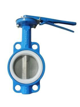 四氟对夹手柄蝶阀